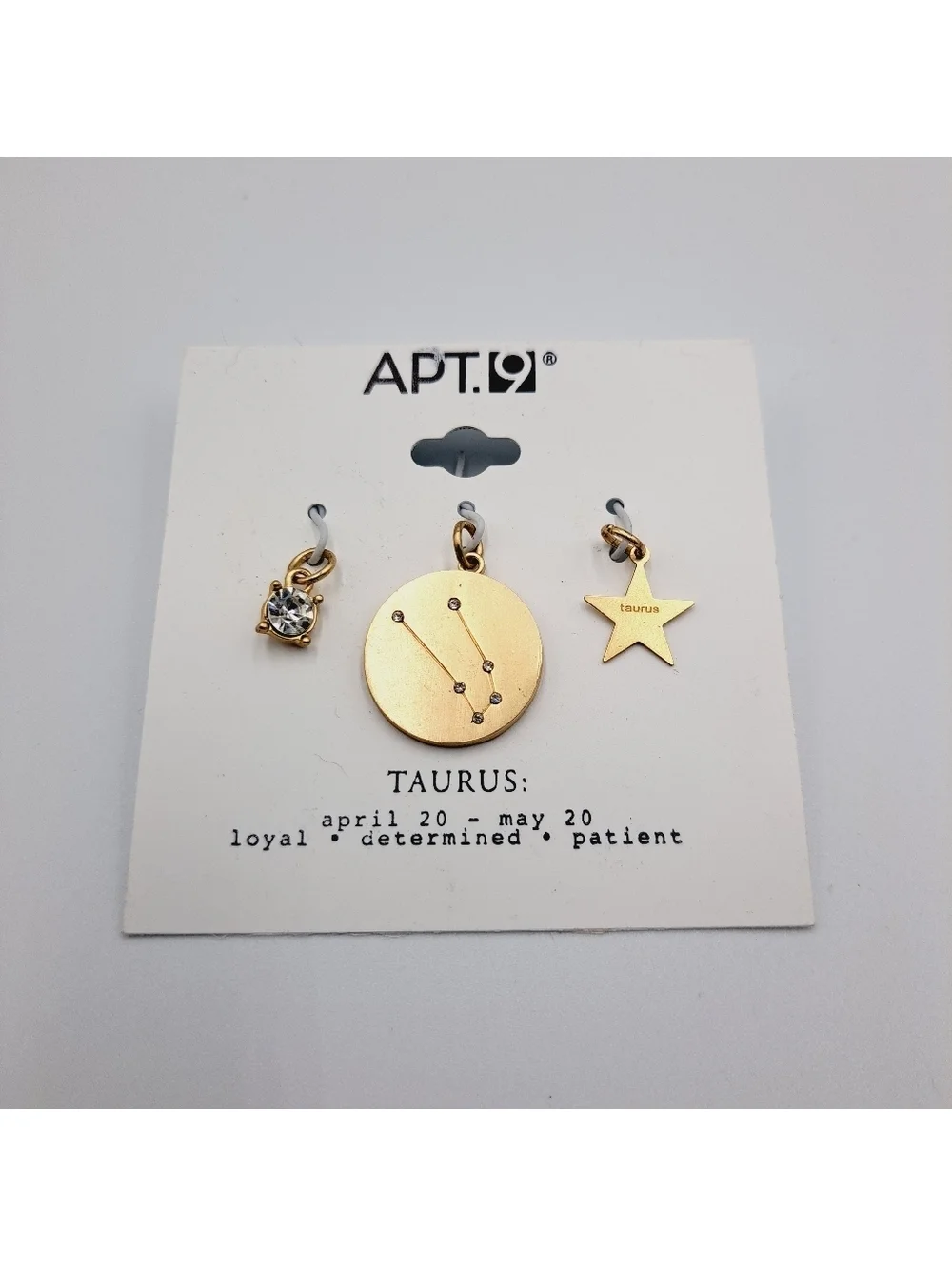 Taurus Zodiac Pendant Charm Set